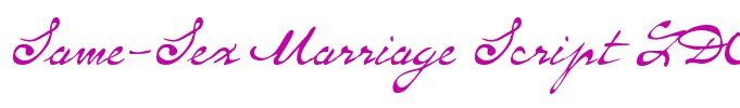 Same-Sex Marriage Script LDO